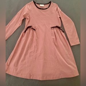 Hanna Andersson pink girls dress size 8/ 130cm